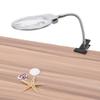LED Magnifier Desk Lamp with Metal Hose Clamp Adjustable Swing Arm, 2.25X & 5X Magnification for Table Use view 4