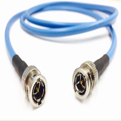 Custom Cable Connection 10 Foot Belden 1694A 6G HD-SDI RG6 BNC Cable (75 Ohm) Blue Jacket