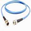 Custom Cable Connection 10 Foot Belden 1694A 6G HD-SDI RG6 BNC Cable (75 Ohm) Blue Jacket view 3