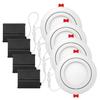 Globe Electric 91127 4" Ultra Slim Swivel LED Integrated Recessed Lighting Kit, 4-Pack, 9 Watts, 540 Lumens, 80 CRI, 3000 Kelvin, White Finish, 4.25" Hole Size, Energy Star, IC and Wet Rated view 1