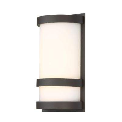WAC Lighting dweLED, Latitude 10in LED Indoor and Outdoor Wall Light 3000K in Bronze