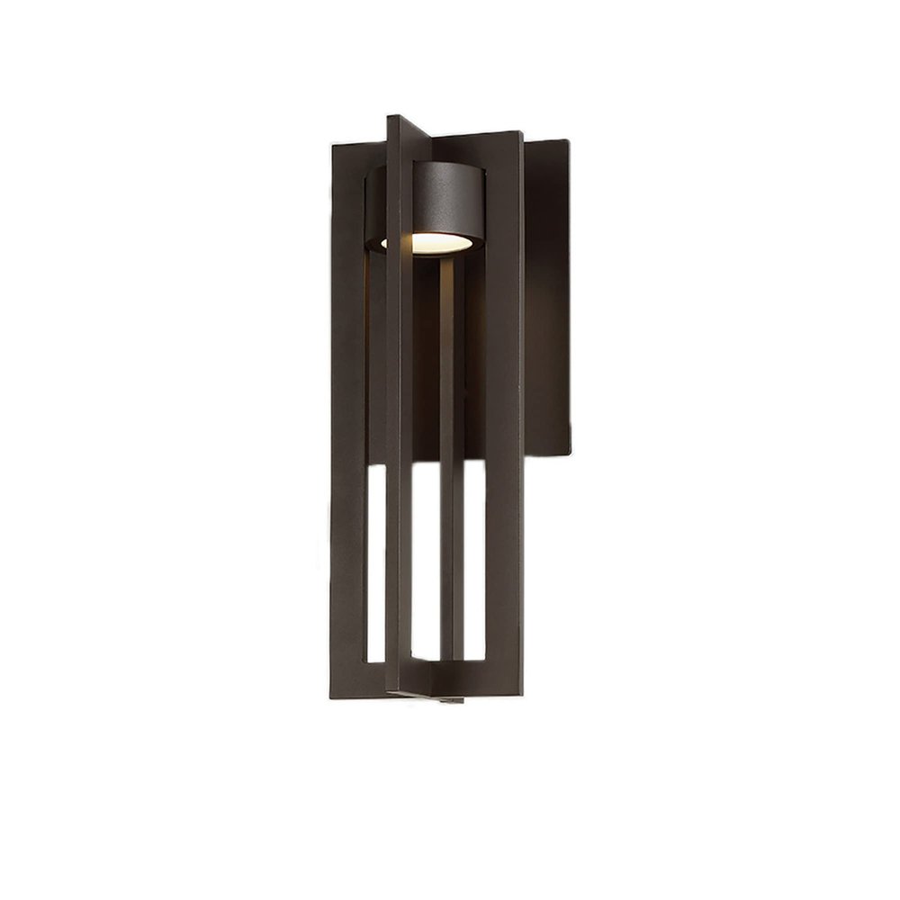 WAC Lighting dweLED, Chamber 16in LED Indoor and Outdoor Wall Light 3000K in Bronze