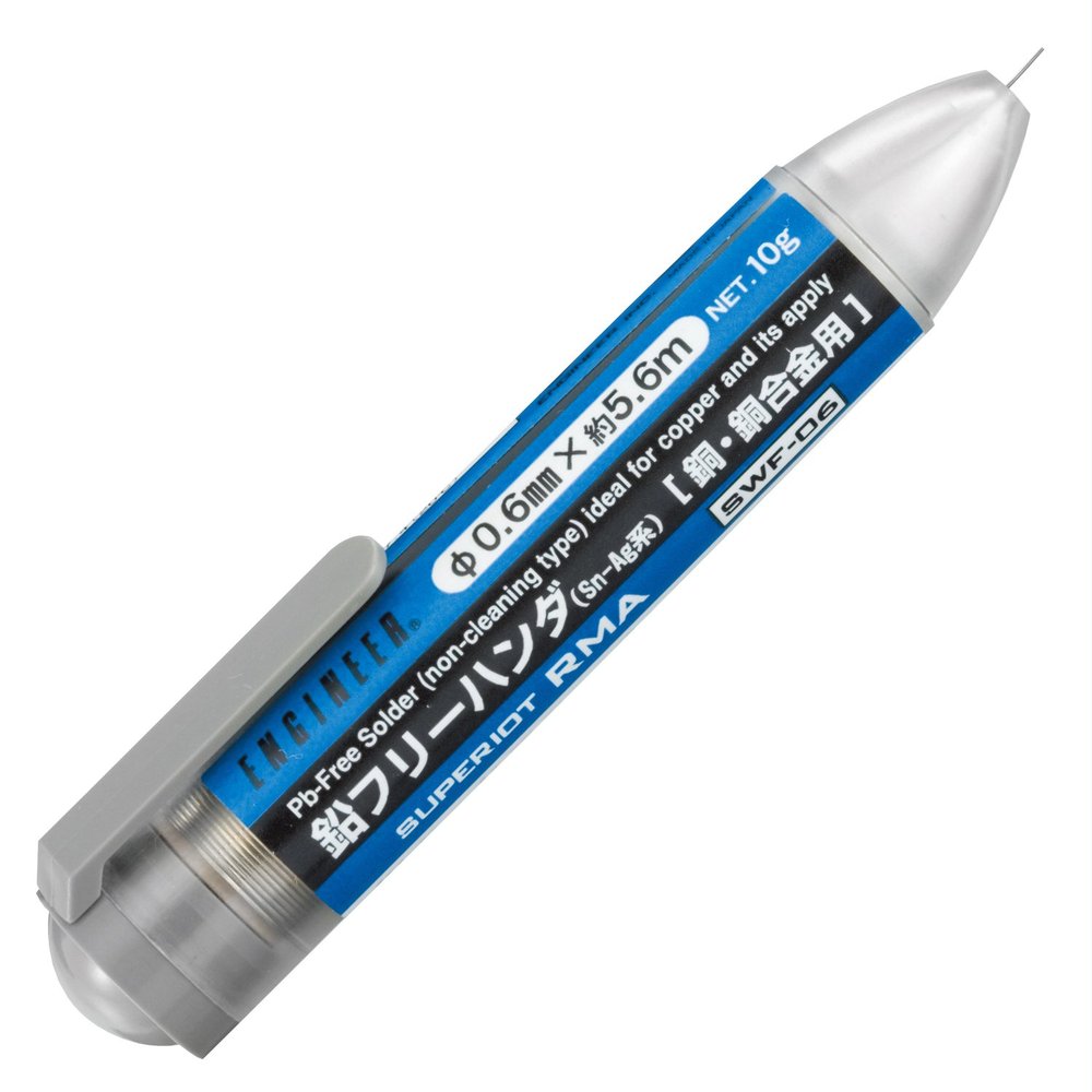 ENGINEER SWF-06 Lead Free Solder for Copper/Copper Alloy, 0.02 inch (0.6 mm) x 2.2 ft (5.6 m)