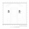 Livex Lighting 20582-01 Nyack 1-Light Outdoor Wall Lantern, Antique Brass view 2