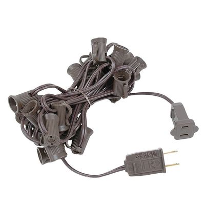 Novelty Lights 12.5 Foot C7 Outdoor String Light, Christmas Stringer