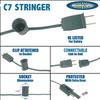 Novelty Lights 12.5 Foot C7 Outdoor String Light, Christmas Stringer view 3