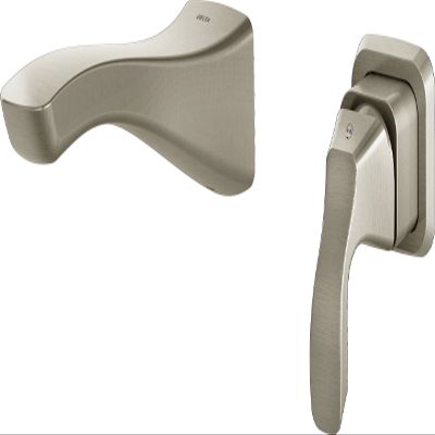 Delta Faucet T552LF-SSWL Tesla Single Handle Wall Mount Bathroom Faucet, Stainless