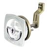 Perko 0931DP1WHT Flush Lock with Offset Cam Bar and Flexible Polymer Strike - White view 1
