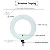 Yidoblo 96W Bicolor 480 LED Ring Light Kit with Makeup Mirror,Light Stand, Camera Phone Holder and Carrying Bag,Dimmable 3200K-5500K Continuous Lighting for Photo Studio Video Photography MDKFDWS view 2