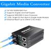 BiDi Gigabit Single Mode SC Media Converter, 10/100/1000M Fiber to Ethernet Converter, 1000Base-FX Single SC to 10/100/1000Base-T/TX RJ45, Built-in Fiber Module, SMF, 1310/1550nm, 20km, 1 Pair view 2