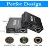 BiDi Gigabit Single Mode SC Media Converter, 10/100/1000M Fiber to Ethernet Converter, 1000Base-FX Single SC to 10/100/1000Base-T/TX RJ45, Built-in Fiber Module, SMF, 1310/1550nm, 20km, 1 Pair view 4