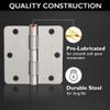 Design House Interior Door Hinge, 3.5", Satin Nickel view 4