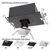 WAC Lighting R4SD2T-W840-WT Volta - 6.39" 36W 60 4000K 85CRI 1 LED Square Regressed Trim with Light Engine, White Finish with Textured Glass view 2