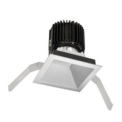 WAC Lighting R4SD2T-F830-HZ Volta - 6.39" 36W 45 3000K 85CRI 1 LED Square Regressed Trim with Light Engine, Haze Finish with Textured Glass