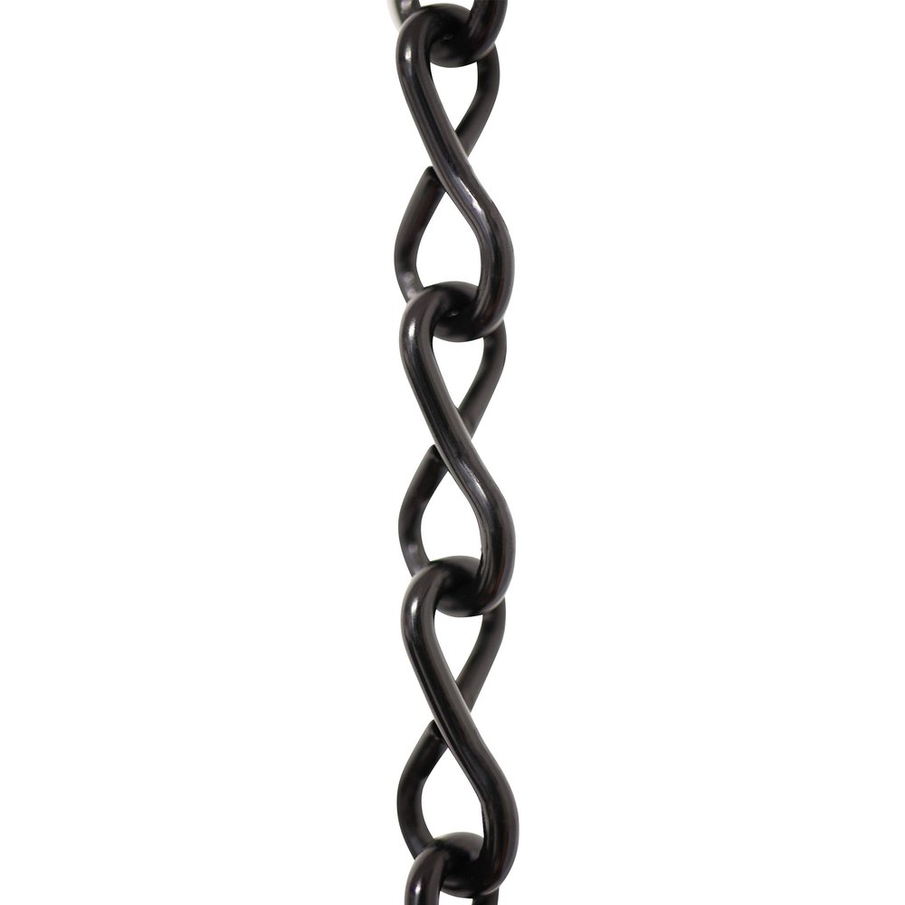 RCH Hardware CH-S50-16-BLK Steel Fixture Chain, 14 Gauge, Black
