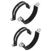 uxcell 4pcs 45mm Dia Rubber Lined U Shaped Pipe Clip Hose Clamp view 1