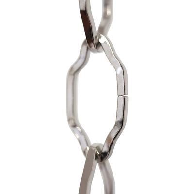 RCH Hardware CH-S57-30-PN Steel Chandelier Chain, Polished Nickel (1 Foot)