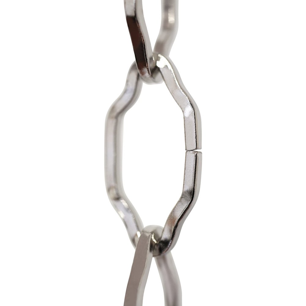 RCH Hardware CH-S57-30-PN Steel Chandelier Chain, Polished Nickel (1 Foot)
