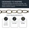 RCH Hardware CH-S56-10-PN Steel Chandelier Chain 9 Gauge, Polished Nickel (1 Foot) view 2