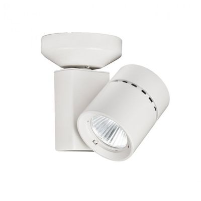 WAC Lighting Exterminator II MO-1023F-835-WT 1023 LED Energy Star Monopoint Finish 3500K, Flood Beam, White