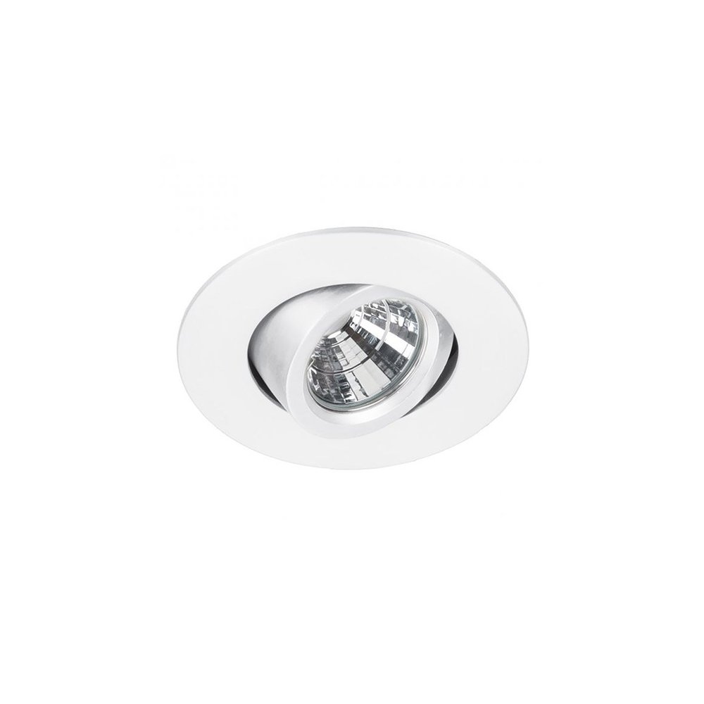 WAC Lighting Oculux R2BRA-S930-WT 2" LED Round Adjustable Trim Engine and Universal Housing Finish 90+CRI and 3000K, Spot Beam, White