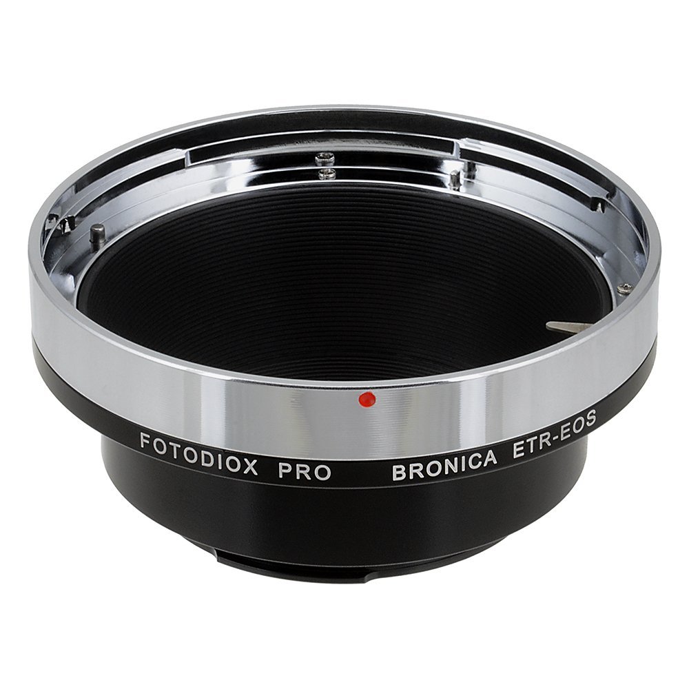 Fotodiox Pro Lens Mount Adapter, Bronica ETR Lens to Canon EOS Camera Mount Adapter, for Canon EOS 1D, 1DS, Mark II, III, IV, 1DC, 1DX, D30, D60, 10D, 20D, 20DA, 30D, 40D, 50D, 60D, 60DA, 5D, Mark II, Mark III, 7D, Rebel XT, XTi, XSi, T1, T1i, T2i, T