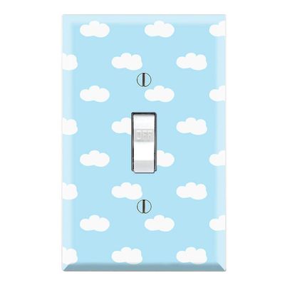 Graphics Wallplates - Blue Cloud - Single Toggle Wall Plate Cover