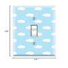 Graphics Wallplates - Blue Cloud - Single Toggle Wall Plate Cover view 2