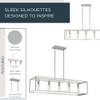 Quoizel New Harbor 38" Island Light, Brushed Nickel view 2