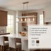 Quoizel New Harbor 38" Island Light, Brushed Nickel view 4