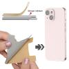 SHANSHUI Cell Phone Wallet, 3 PCS Strong Adhesive Card Sleeve Silicone Card Pouch Stick on Phone Compatible for iPhone/Samsung Galaxy/Sony/Huawei and Most Smart Phones - Black White Pink view 2