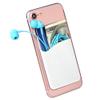 SHANSHUI Cell Phone Wallet, 3 PCS Strong Adhesive Card Sleeve Silicone Card Pouch Stick on Phone Compatible for iPhone/Samsung Galaxy/Sony/Huawei and Most Smart Phones - Black White Pink view 3