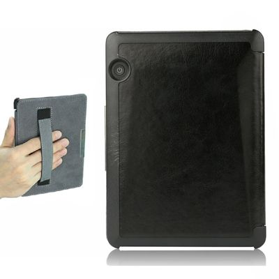 ISeeSee Kindle Voyage Case SmartShell Case for Kindle Voyage Protective Holding Leather Cover with Auto Sleep/Wake for Amazon Kindle Voyage (2014) Black