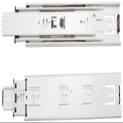 Knape & Vogt Side Mount Full Extension Drawer Slide, 18-Inch, White, Pair