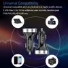 LIHAN 3 USB Car Charger,12V/24V Voltage Meter, Silver view 4
