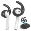 AhaStyle 3 Pairs AirPods Ear Hooks Cover Silicone Accessories Compatible with Apple AirPods and EarPods Headphones(Black) view 1