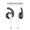 AhaStyle 3 Pairs AirPods Ear Hooks Cover Silicone Accessories Compatible with Apple AirPods and EarPods Headphones(Black) view 4