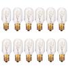 Moflekja Himalayan Salt Lamp Bulbs, T20 25W Original Replacement Long Lasting Incandescent Candelabra Light Bulbs E12 Socket, 120V 2700K Warm White, Pack of 12 view 1