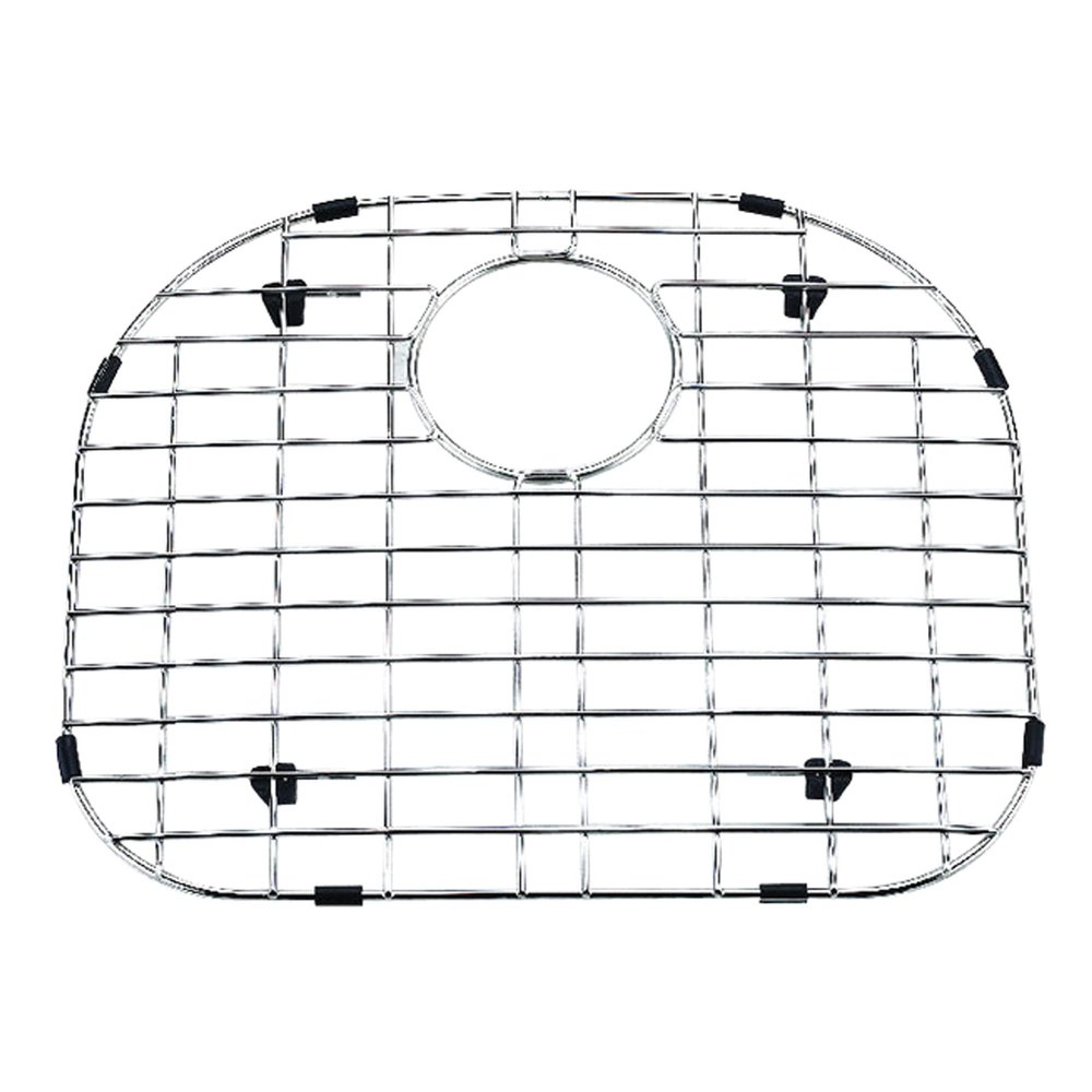 Yosemite Home Decor BG4640 Stainless Steel Bottom Sink Grid with Black Rubber Feet, Satin