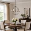 Forte 7087-05-55 Five Light Chandelier, Brushed Nickel view 2