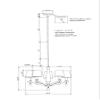 Forte 7068-05-55 Five Light Chandelier, Brushed Nickel view 2