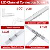 Muzata 20Pack Extension Connector for 17mm-Wide U-Shape LED Channels LCB1 view 4
