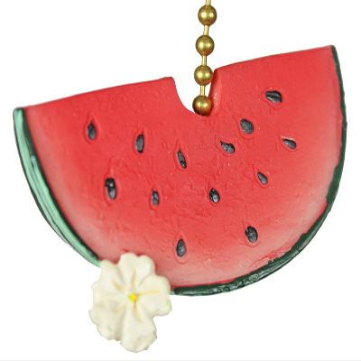 Clementine Design Juicy Watermelon Slice Fruit Ceiling Fan Pull Chain Light Decorative Extension