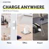 Overtime 3PC Charging Kit, Wall and Car Charger, Apple MFI Certified Lightning to USB-C 6ft Charging Cable for iPhone/iPad & iPod - White view 2