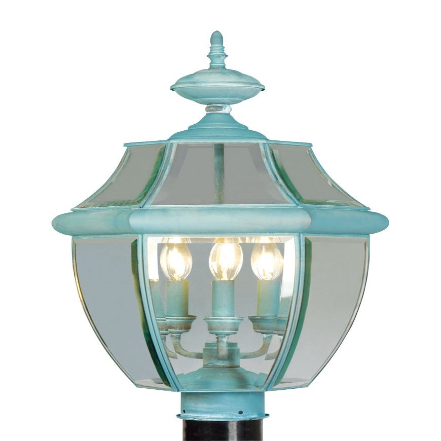 Livex Lighting 2354-06 Post Light Fixture, Verdigris