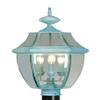 Livex Lighting 2354-06 Post Light Fixture, Verdigris view 1