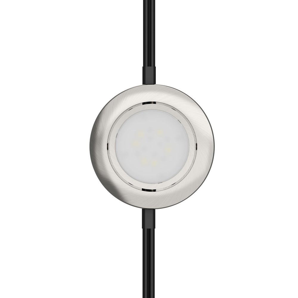 GETINLIGHT 2.75-Inch LED Replacement Puck Light, 2700K, Brushed Nickel