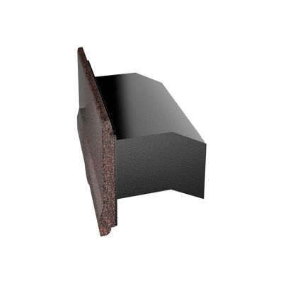 Qualarc LM6-46-AC Letter Plate with 6" Wall Liner, Antique Copper