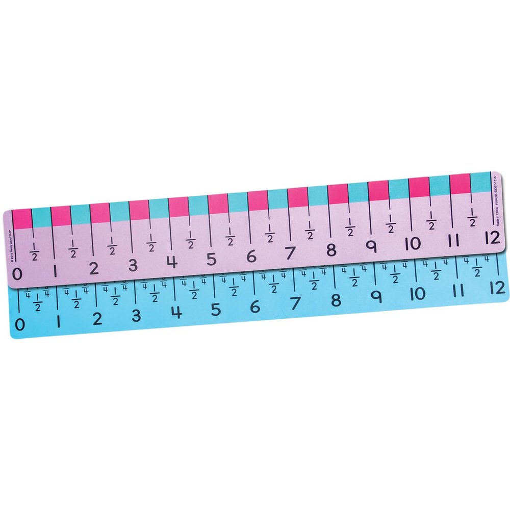 Really Good Stuff Marked Measurement Rulers - 6 rulers