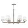 Livex Lighting 40196-91 Harding 6-Light Chandelier, Brushed Nickel view 3